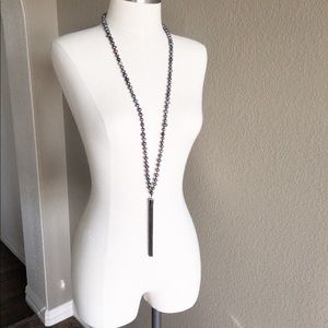 Freshwater Pearl Necklace w/ Tassel